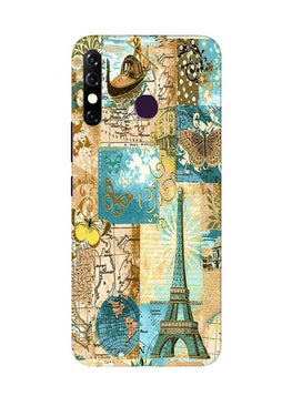 Travel Eiffel Tower Case for Infinix Hot 8 (Design No. 206)