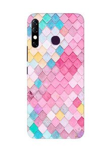 Pink Pattern Mobile Back Case for Infinix Hot 8 (Design - 215)