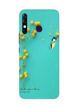 Flowers Girl Case for Infinix Hot 8 (Design No. 216)