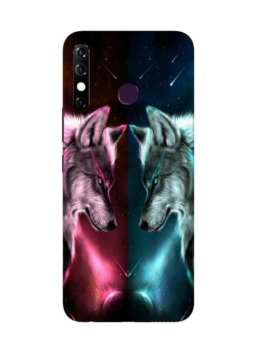 Wolf fight Case for Infinix Hot 8 (Design No. 221)