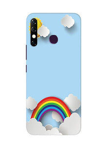 Rainbow Mobile Back Case for Infinix Hot 8 (Design - 225)