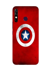 Captain America Mobile Back Case for Infinix Hot 8 (Design - 249)