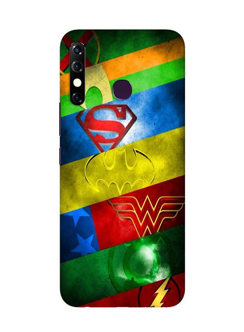 Superheros Logo Case for Infinix Hot 8 (Design No. 251)