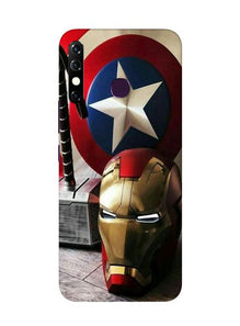 Ironman Captain America Mobile Back Case for Infinix Hot 8 (Design - 254)