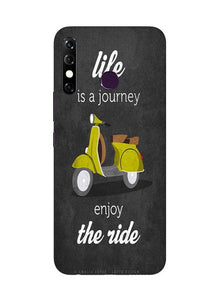 Life is a Journey Mobile Back Case for Infinix Hot 8 (Design - 261)