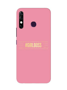 Girl Boss Pink Mobile Back Case for Infinix Hot 8 (Design - 263)