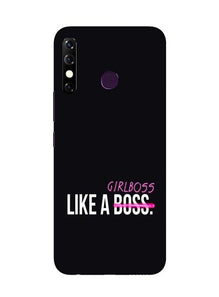 Like a Girl Boss Mobile Back Case for Infinix Hot 8 (Design - 265)