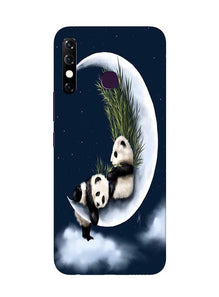 Panda Moon Mobile Back Case for Infinix Hot 8 (Design - 318)