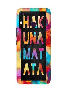 Hakuna Matata Mobile Back Case for Infinix Hot 8 (Design - 323)