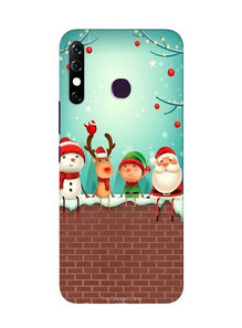 Santa Claus Mobile Back Case for Infinix Hot 8 (Design - 334)