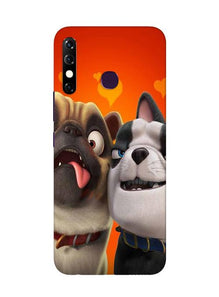 Dog Puppy Mobile Back Case for Infinix Hot 8 (Design - 350)