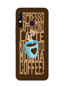 Love Coffee Mobile Back Case for Infinix Hot 8 (Design - 351)