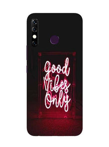 Good Vibes Only Mobile Back Case for Infinix Hot 8 (Design - 354)