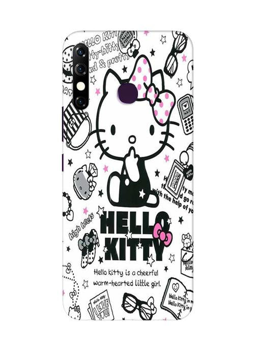Hello Kitty Mobile Back Case for Infinix Hot 8 (Design - 361)