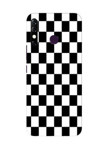 Black White Boxes Mobile Back Case for Infinix Hot 8 (Design - 372)