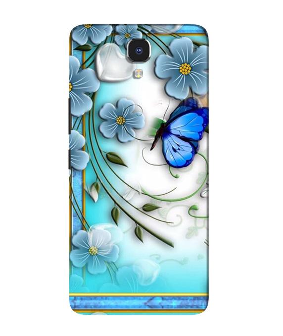 Blue Butterfly Case for Infinix Note 4