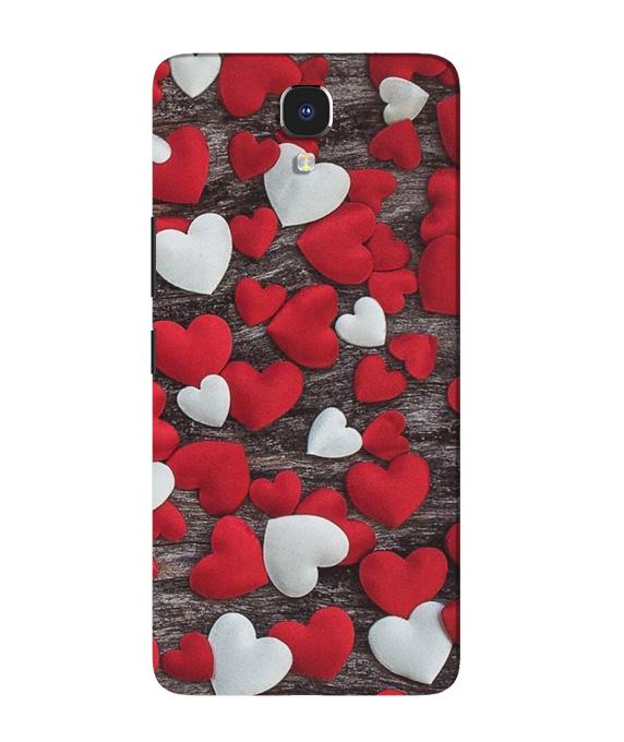 Red White Hearts Case for Infinix Note 4(Design - 105)