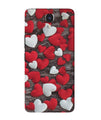 Red White Hearts Case for Infinix Note 4  (Design - 105)