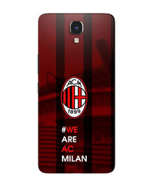 AC Milan Mobile Back Case for Infinix Note 4  (Design - 155)