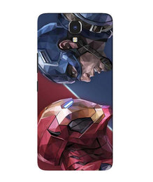 Ironman Captain America Mobile Back Case for Infinix Note 4 (Design - 245)