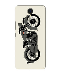 MotorCycle Mobile Back Case for Infinix Note 4 (Design - 259)