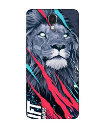 Lion Mobile Back Case for Infinix Note 4 (Design - 278)
