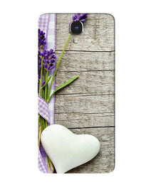 White Heart Mobile Back Case for Infinix Note 4 (Design - 298)