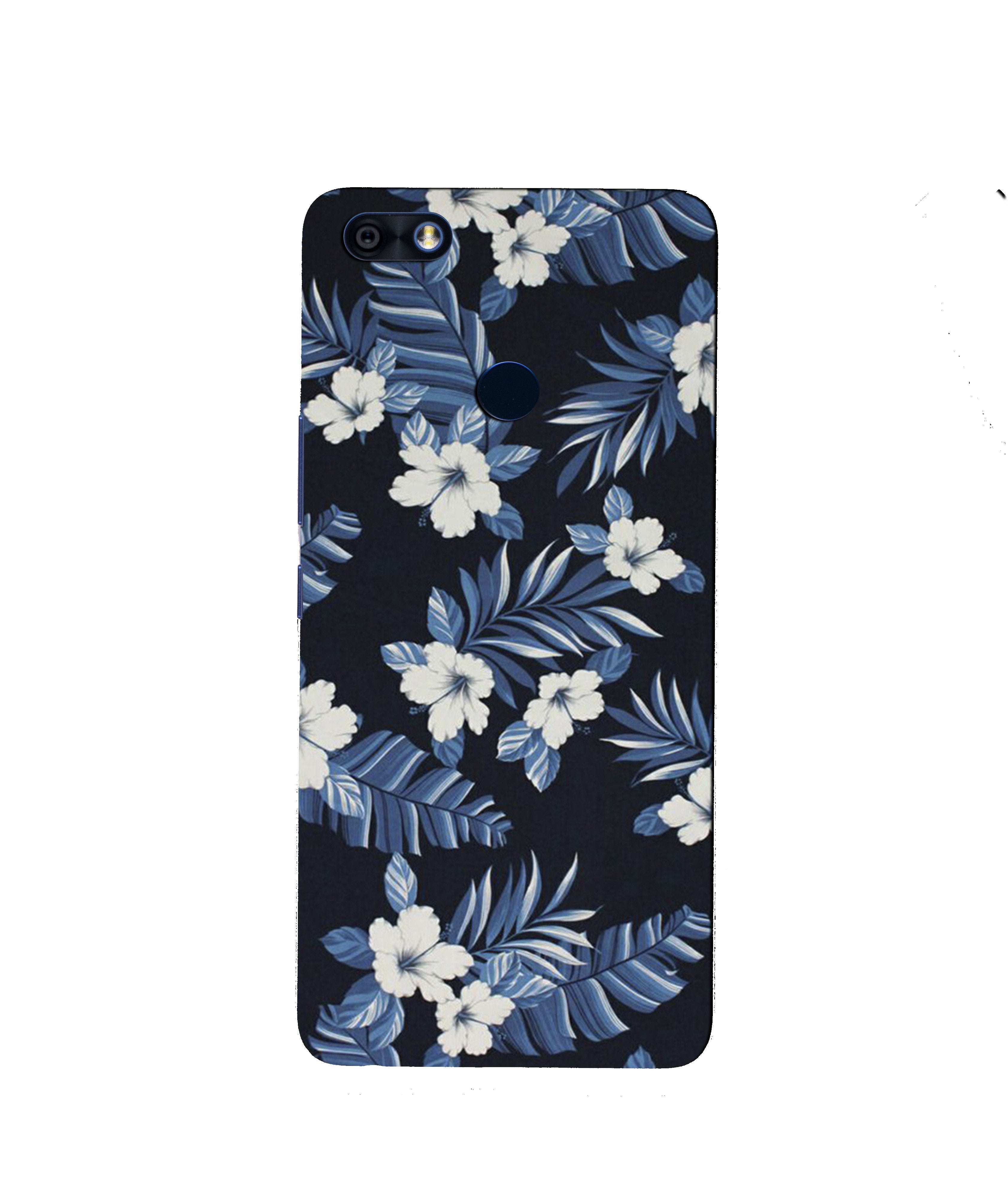 White flowers Blue Background2 Case for Infinix Note 5 / Note 5 Pro