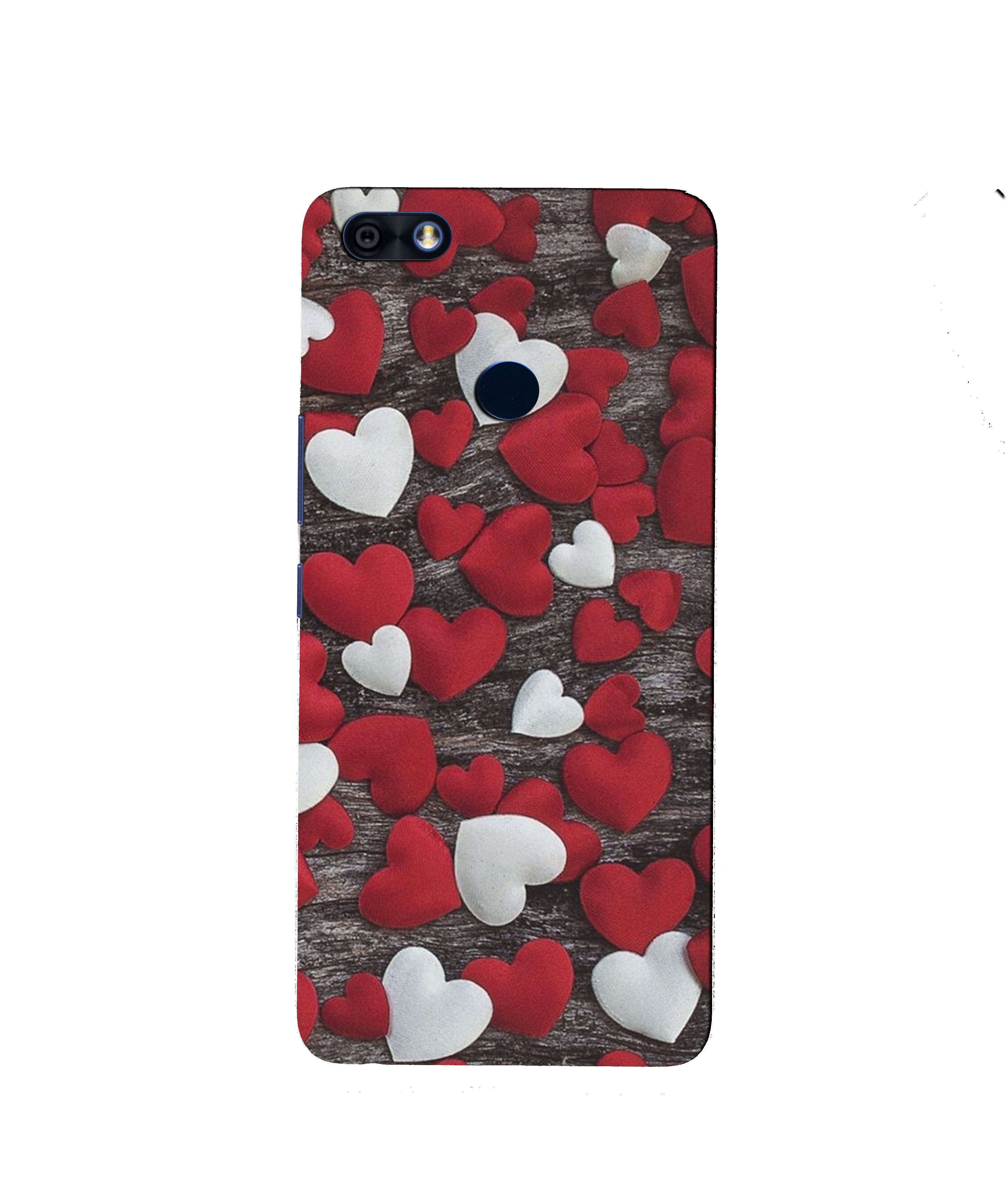 Red White Hearts Case for Infinix Note 5 / Note 5 Pro  (Design - 105)