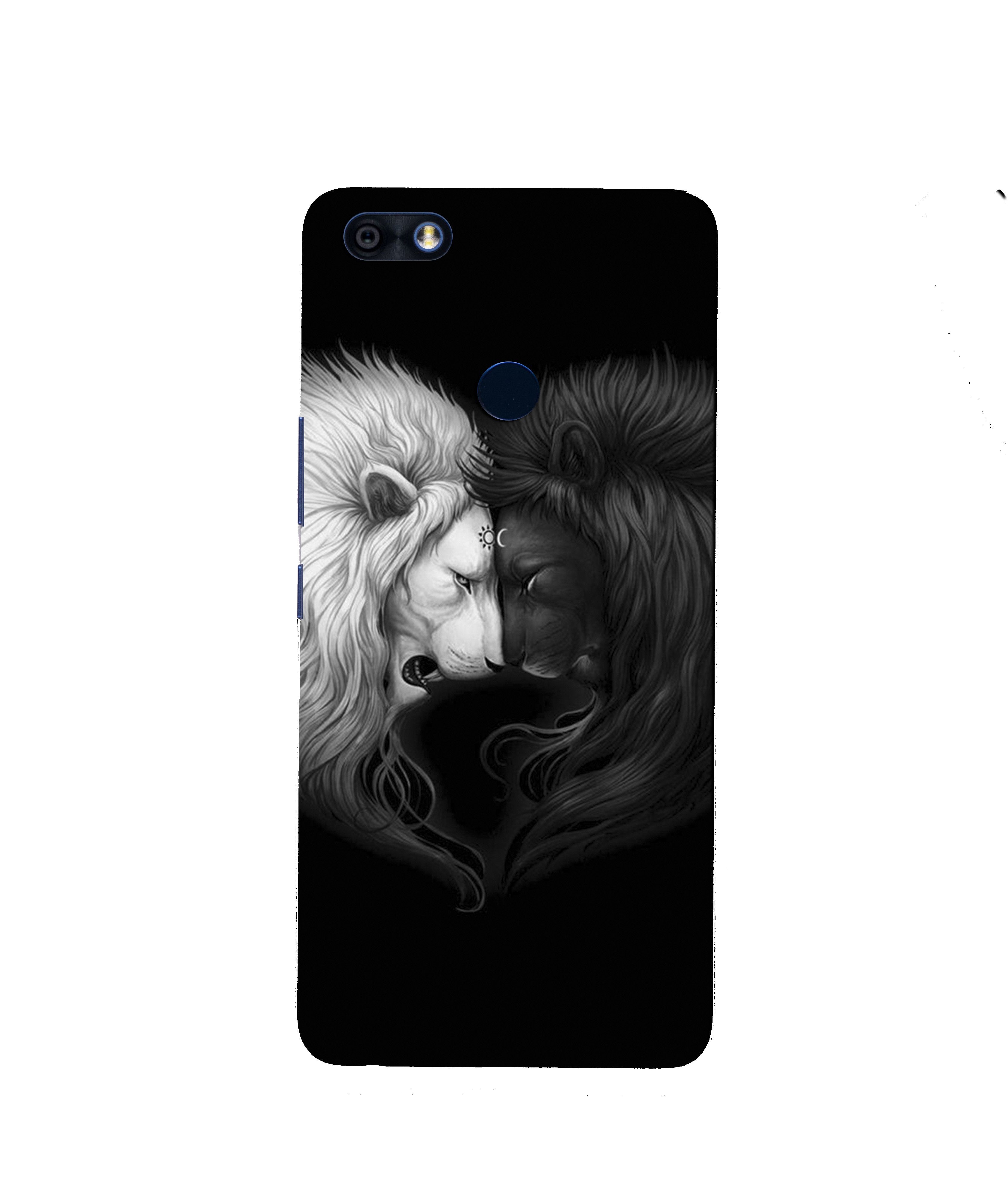 Dark White Lion Case for Infinix Note 5 / Note 5 Pro  (Design - 140)