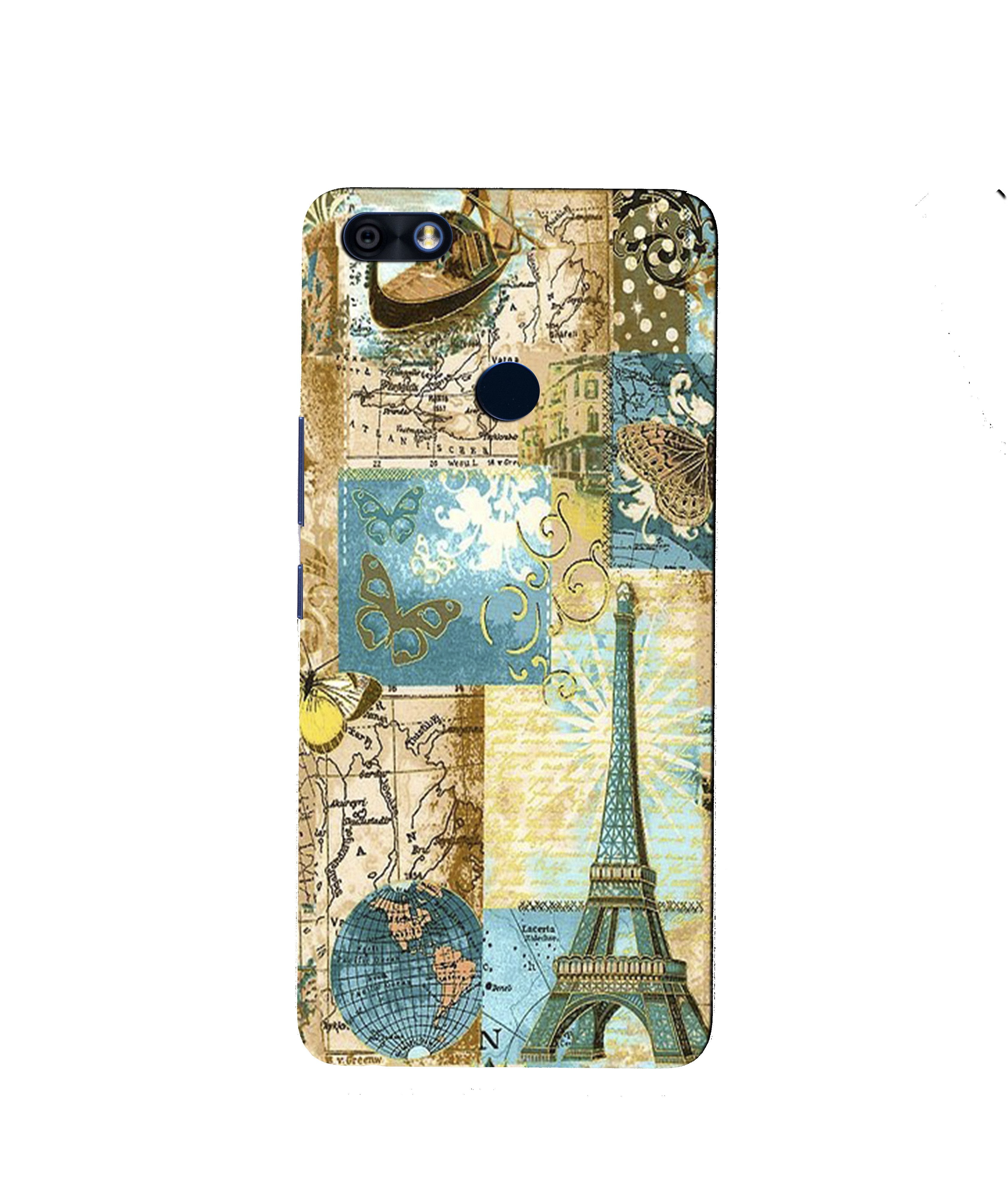 Travel Eiffel Tower Case for Infinix Note 5 / Note 5 Pro (Design No. 206)