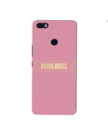 Girl Boss Pink Mobile Back Case for Infinix Note 5 / Note 5 Pro (Design - 263)