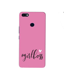 Girl Boss Pink Mobile Back Case for Infinix Note 5 / Note 5 Pro (Design - 269)