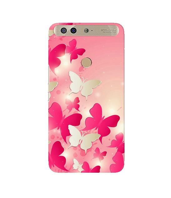 White Pick Butterflies Case for Infinix Zero 5