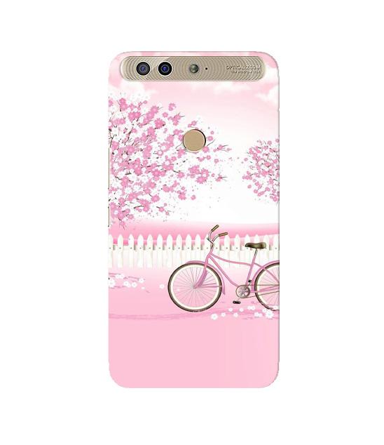 Pink Flowers Cycle Case for Infinix Zero 5  (Design - 102)