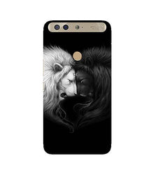 Dark White Lion Mobile Back Case for Infinix Zero 5  (Design - 140)