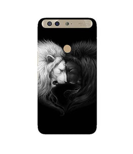 Dark White Lion Case for Infinix Zero 5(Design - 140)