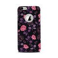 Rose Black Background Case for Iphone6