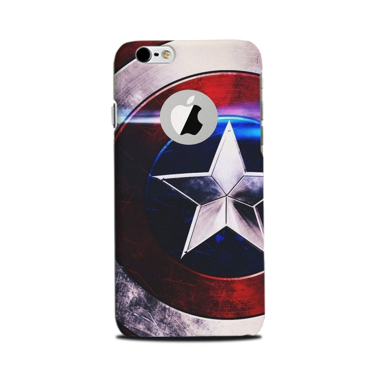 Captain America Shield Case for Iphone6 (Design No. 250)
