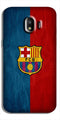 FCB Football Case for Galaxy J4  (Design - 123)