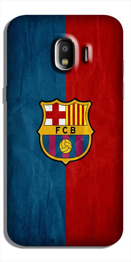 FCB Football Case for Galaxy J4  (Design - 123)