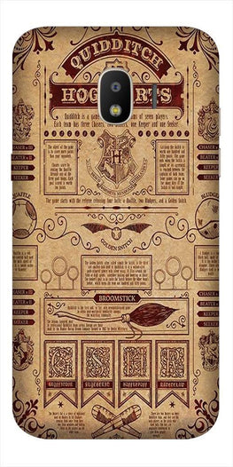 Hogwarts Mobile Back Case for Galaxy J2 2018 (Design - 304)