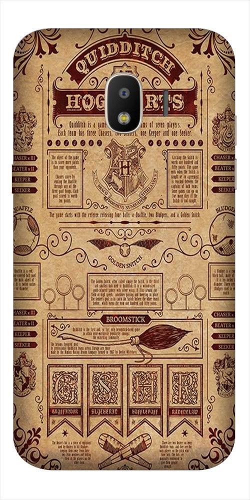 Hogwarts Mobile Back Case for Galaxy J4  (Design - 304)