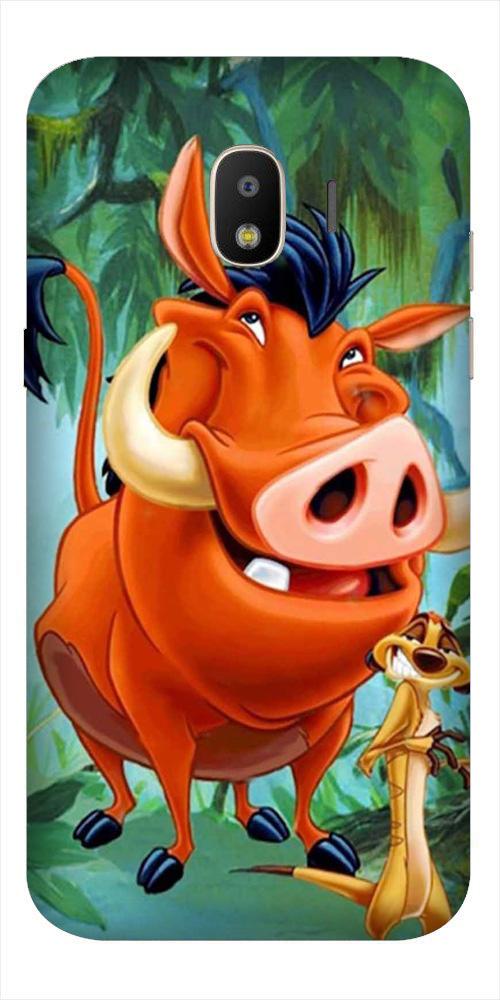 Timon and Pumbaa Mobile Back Case for Galaxy J2 2018 (Design - 305)