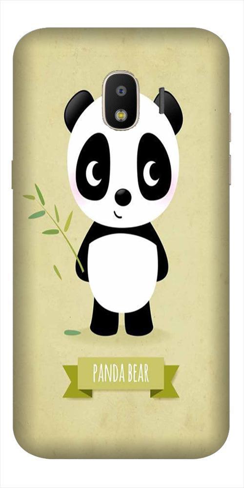 Panda Bear Mobile Back Case for Galaxy J4  (Design - 317)