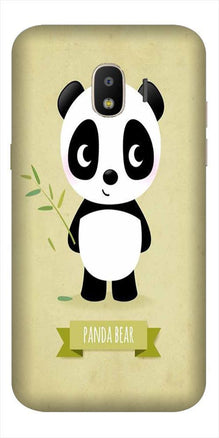 Panda Bear Mobile Back Case for Galaxy J4  (Design - 317)
