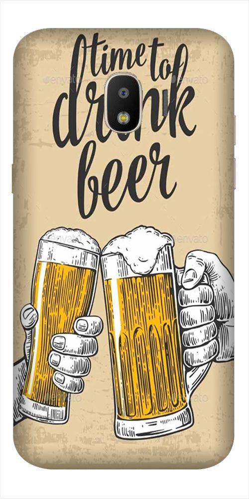 Drink Beer Mobile Back Case for Galaxy J2 2018   (Design - 328)