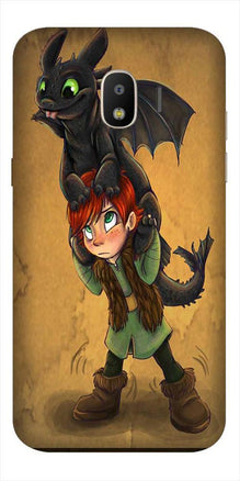 Dragon Mobile Back Case for Galaxy J4  (Design - 336)