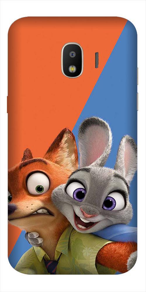 Cartoon Mobile Back Case for Galaxy J4  (Design - 346)