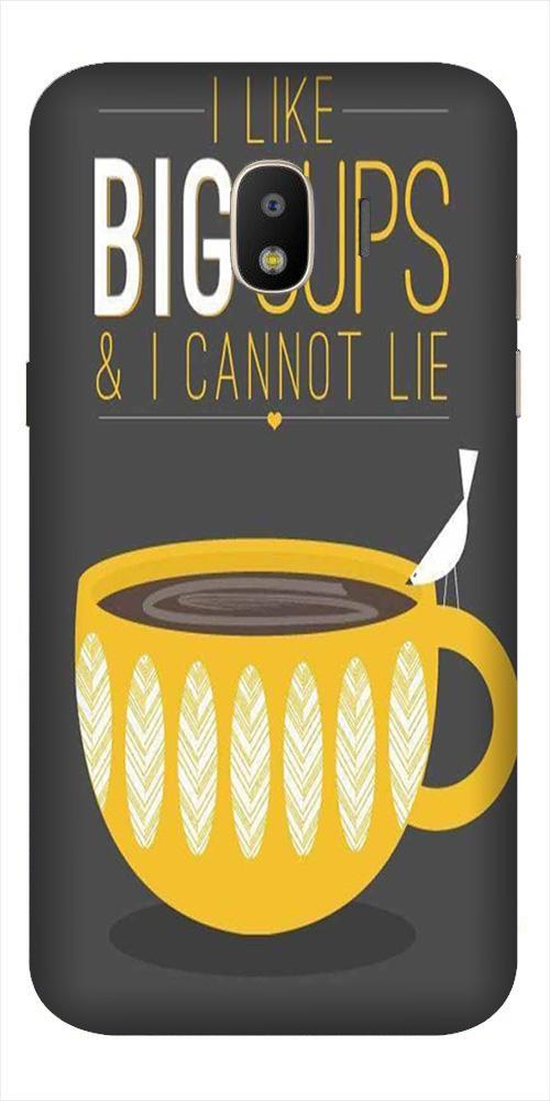 Big Cups Coffee Mobile Back Case for Galaxy J2 2018   (Design - 352)